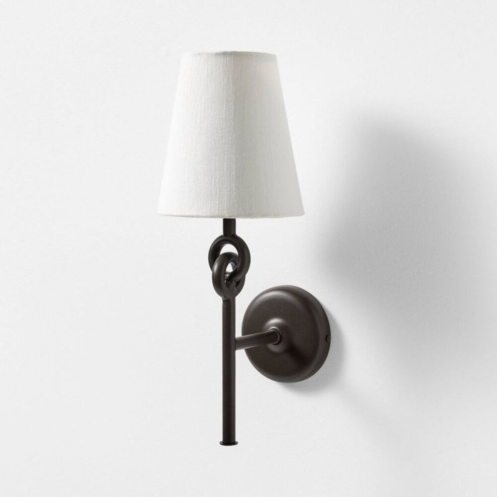 Wall Sconce Metal Ring Black - Threshold designed with Studio McGee